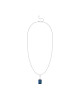 Pandantiv cu Lant Aur 18k Diamante, London Blue Topaz DERUVO
