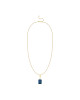 Pandantiv cu Lant Aur 18k Diamante, London Blue Topaz DERUVO