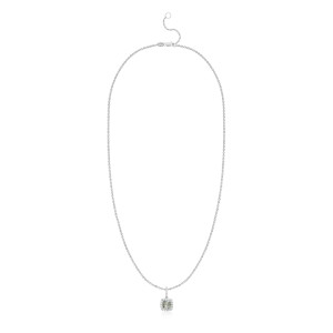 Pandantiv cu Lant Aur 18k Diamante, Ametist Verde DERUVO