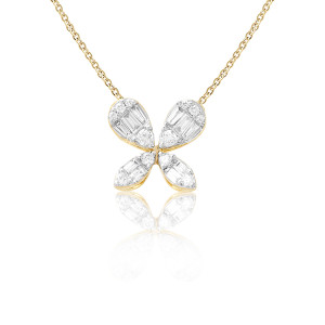 Colier Fluture Aur 18k Diamante BLANCO'S