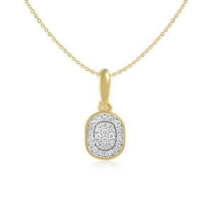 Pandantiv cu Lant Aur 18k Diamante BLANCO'S
