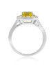 Inel Aur 18k Diamante,Safir Galben DERUVO