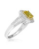 Inel Aur 18k Diamante,Safir Galben DERUVO
