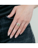 Inel Aur 18k Diamante,Safir Galben DERUVO