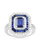 Inel Aur 18k Diamante, Safire DERUVO