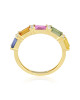 Inel Aur 18k Diamante, Safire Multicolore DERUVO