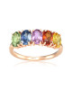 Inel Aur 18k Safire Multicolore DERUVO