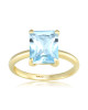 Inel Aur 18k Sky Blue Topaz , DERUVO