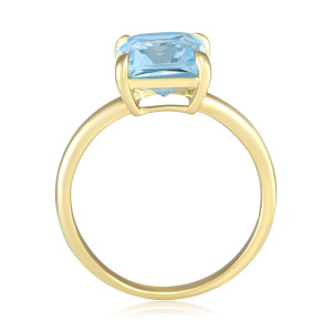 Inel Aur 18k Sky Blue Topaz , DERUVO