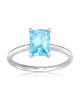 Inel Aur 18k Topaz Albastru, DERUVO