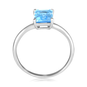 Inel Aur 18k Topaz Albastru, DERUVO