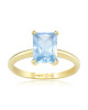 Inel Aur 18k Sky Blue Topaz , DERUVO