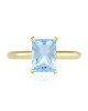 Inel Aur 18k Sky Blue Topaz , DERUVO