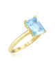 Inel Aur 18k Sky Blue Topaz , DERUVO