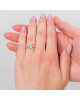 Inel Aur 18k Sky Blue Topaz , DERUVO