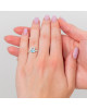 Inel Aur 18k Sky Blue Topaz , DERUVO