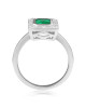 Inel Aur 18k Diamante, Smarald DERUVO 