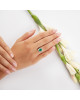 Inel Aur 18k Diamante, Smarald DERUVO 