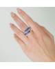 Inel Aur 18k Diamante, Tanzanite DERUVO