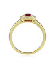 Inel Aur 18k Diamante, Rubin DERUVO Inel Aur 18k Diamante, Rubin DERUVO