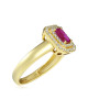Inel Aur 18k Diamante, Rubin DERUVO Inel Aur 18k Diamante, Rubin DERUVO