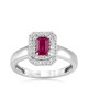Inel Aur 18k Diamante, Rubin DERUVO Inel Aur 18k Diamante, Rubin DERUVO