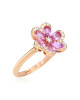 Inel Aur 18k Diamante, Safire Roz DERUVO