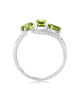 Inel Aur 18k Diamante, Peridot DERUVO