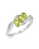 Inel Aur 18k Diamante, Peridot DERUVO