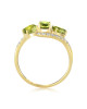 Inel Aur 18k Diamante, Peridot DERUVO