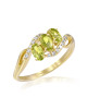 Inel Aur 18k Diamante, Peridot DERUVO