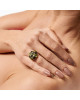 Inel Aur 18k Diamante, Diamante Maro, Tsavorite, Turmaline Verzi, Peridot DERUVO Inel Aur 18k Diamante, Diamante Maro, Tsavorite, Turmaline Verzi, Peridot DERUVO