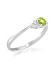 Inel Aur 18k Diamante, Peridot DERUVO