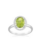 Inel Aur 18k Diamante, Peridot DERUVO