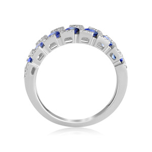 Inel Aur 18k Diamante, Safire DERUVO 