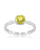 Inel Aur 18k Diamante, Peridot DERUVO