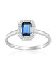 Inel Aur 18k Diamante, Safir DERUVO