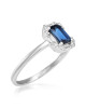 Inel Aur 18k Diamante, Safir DERUVO