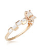 Inel Aur 18k Diamante, Morganit DERUVO Inel Aur 18k Diamante, Morganit DERUVO