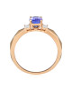 Inel Aur 18k Diamante, Tanzanit DERUVO