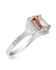Inel Aur 18k Diamante, Morganit DERUVO
