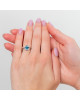 Inel Aur 18k Diamante, Safire, London Blue Topaz DERUVO