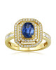 Inel Aur 18k Diamante,Safir DERUVO