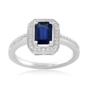 Inel Aur 18k Diamante,Safire DERUVO