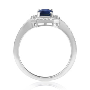 Inel Aur 18k Diamante,Safire DERUVO