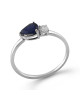 Inel Aur 18k Diamant, Safir DERUVO