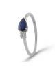 Inel Aur 18k Diamant, Safir DERUVO