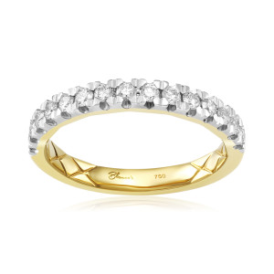 Inel Semi Eternity Aur 18k Diamante BLANCO'S