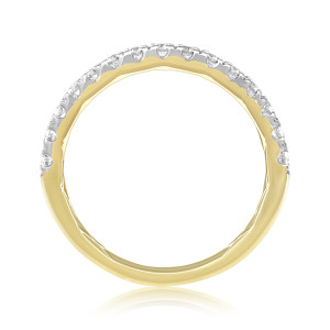 Inel Semi Eternity Aur 18k Diamante BLANCO'S