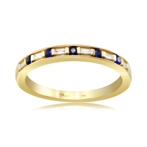 Inel Aur 18k Diamante, Safire DERUVO 